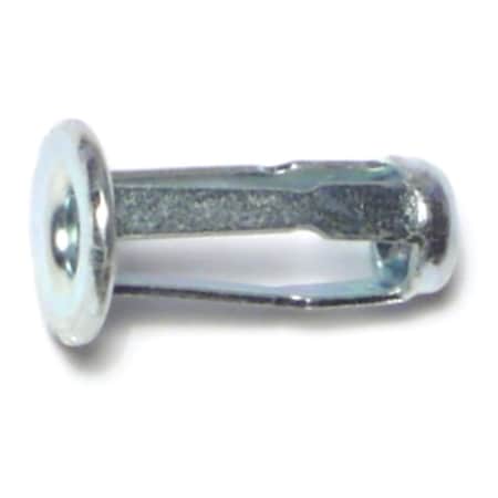 Midwest Fastener Rivet Nut, 7/8 in L, #10-24 Thread Size, Steel, Zinc Plated, 15 PK 70724